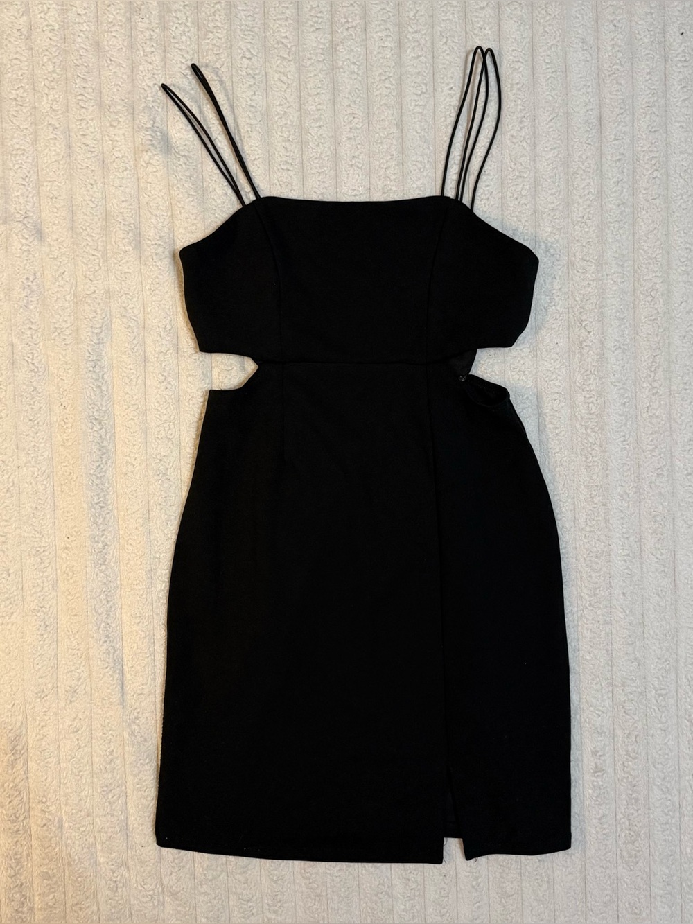 Mi Ami (Francesca’s) Black Mini Cut-Out Dress